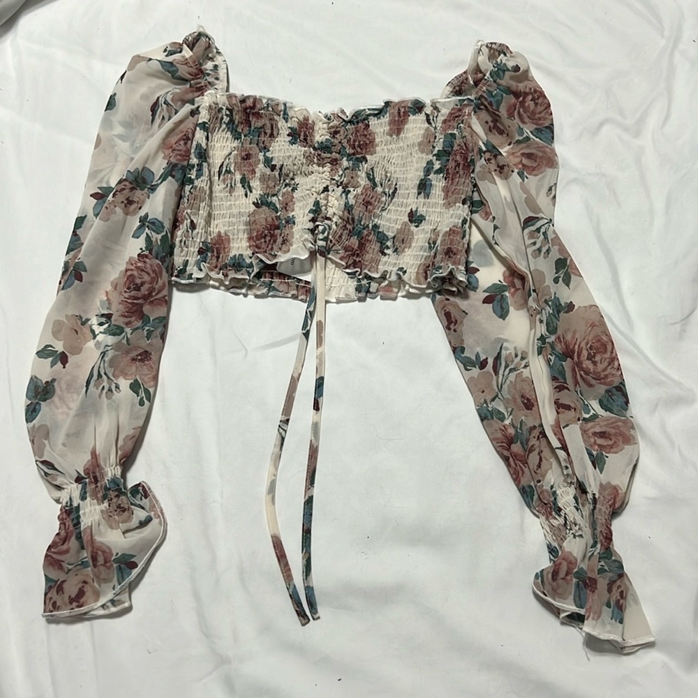 Windsor Cropped Floral Long Sleeve